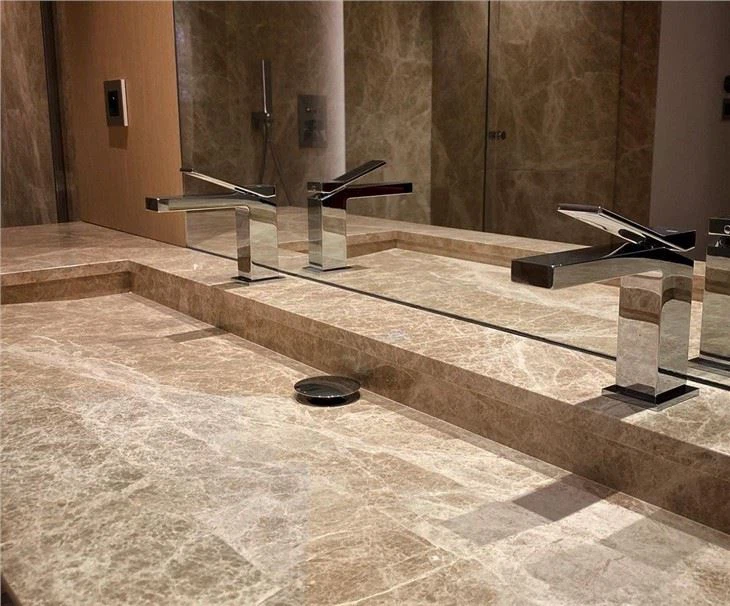 emperador light marble countertop
