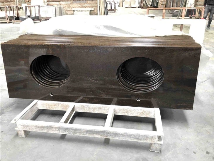 Desert Sand Brown Marble Slabs For Countertop