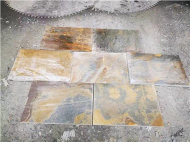 आउटडोर जंग लगी स्लेट फ़र्श